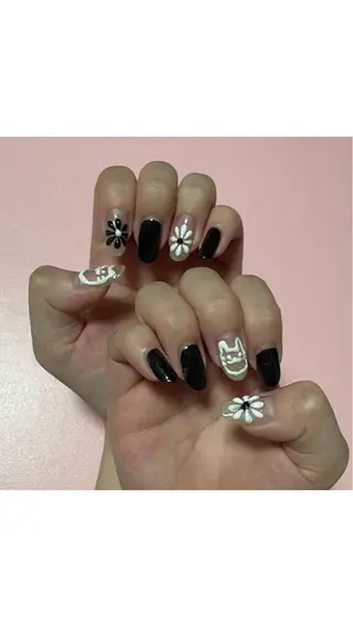 ネイル るか/透明感 カラー/アレンジのヘアスタイル