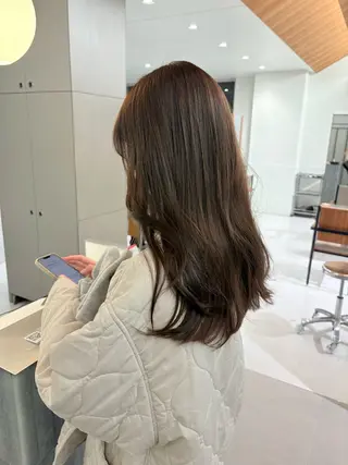 ミディアム 💡レイヤーカット/ グレージュ松本隼人のヘアスタイル