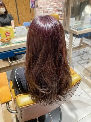 ロング カラー パーマ/イルミナ カラー 三浦菜々子のヘアスタイル