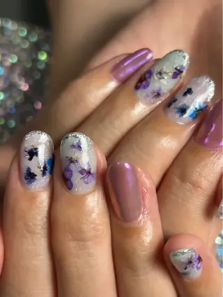 ネイル BURGUNDY mikaのネイルデザイン