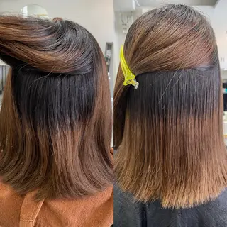 ミディアム 【coco.】hair所属・カジカワサキ/髪質 改善/クロスパーマのヘアスタイル