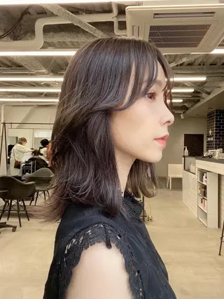 ミディアム カラー ✨大人韓国レイヤー ✨吉原 潤✨のヘアスタイル