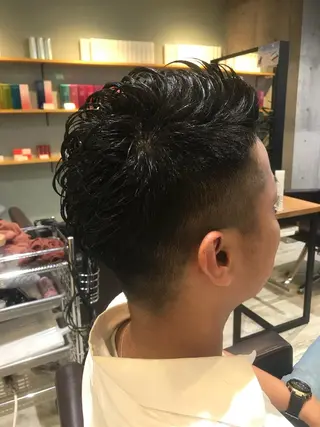 ショート カラー パーマ ヘアアレンジ メンズ キッズ ネイル マツエク・マツパ MODEK's西宮店 マネージャー神道有基のヘアスタイル
