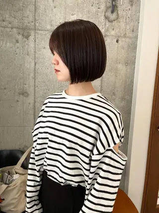 ショート ボブ×縮毛矯正 ryotaのヘアスタイル