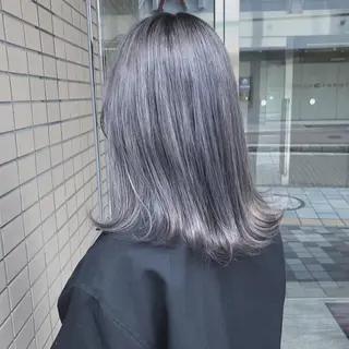 セミロング キノシタ ナオユキのヘアスタイル