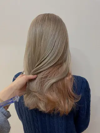 セミロング 庄内＊三国baron ANJUのヘアスタイル