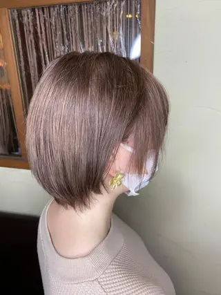 ショート カラー パーマ ヘアアレンジ メンズ キッズ ネイル マツエク・マツパ emu所属・🌈髪質改善・美髪矯 正・平野瀬乃🌈のヘアスタイル