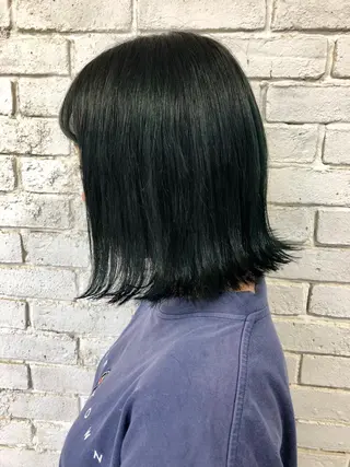 ミディアム 推しカラー🌙 RIHOのヘアスタイル