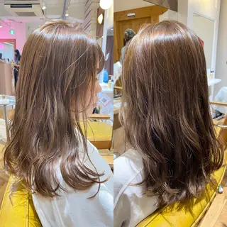 ロング カラー パーマ ヘアアレンジ 【暗め透明感カラー】 【インナー】小島良太のヘアスタイル