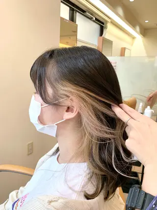 ミディアム カラー 板倉 花連 💌リピーター様へ↓のヘアスタイル