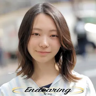 ミディアム Endearing 銀座/レイヤーカットのヘアスタイル