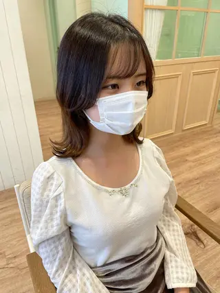 ミディアム KANAMI日暮里 韓国ヘア・メイクのヘアスタイル