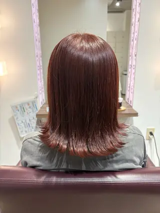 ミディアム カラー sakura/ 板橋のヘアスタイル