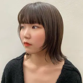 ミディアム カラー Paddle所属・似合わせレイヤー/ レイヤーパーマ/高倉のヘアスタイル