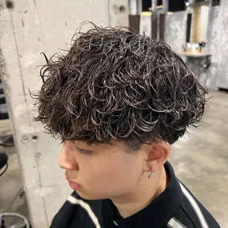 ショート カラー パーマ ヘアアレンジ メンズ キッズ 🔷横浜1のパーマ 職人🔷将太郎のヘアスタイル