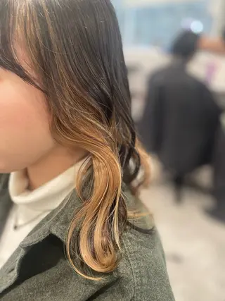 ロング カラー GaKu/ハイトーン /ブリーチ/レイヤーのヘアスタイル