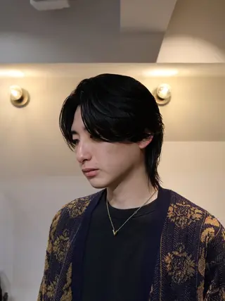 パーマ メンズ 心櫻/メンズパーマ/ ニュアンス/フェザーのヘアスタイル