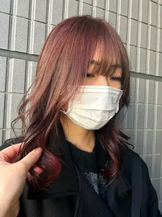 セミロング カラー 横浜カラー/パーマ/ SAKI💫のヘアスタイル