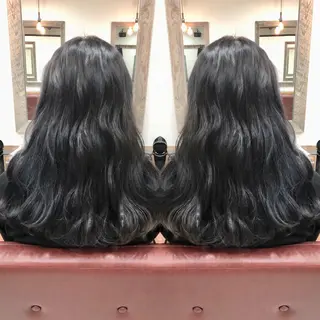 ロング カラー M IIのヘアスタイル