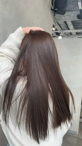 ロング カラー ako │ soa巻ける縮毛矯正のヘアスタイル