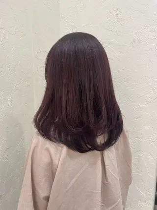 セミロング ユナ ナチュラル／透明感のヘアスタイル