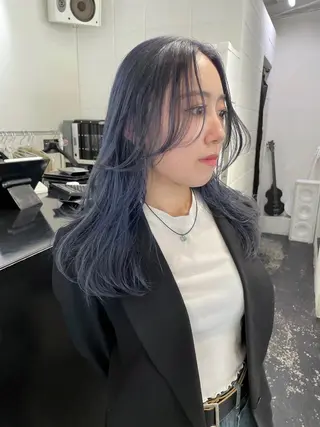 セミロング カラー パーマ ヘアアレンジ メンズ キッズ ネイル マツエク・マツパ アイブロウ 艶ハイトーン/ヘア アレンジAYAKAのヘアスタイル