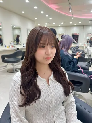 ロング カラー ヘアアレンジ 🎀 yuuka🎀のヘアスタイル