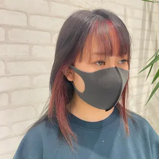 セミロング カラー パーマ ヘアアレンジ マツエク・マツパ ノンダメージサロンBonheur銀座並木通り店所属・ULTOWA/銀座 ERIのヘアスタイル