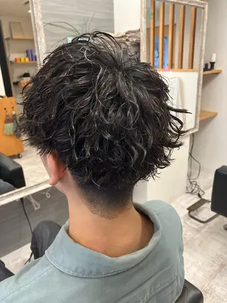 パーマ メンズ メンズ特化/パーマ/ フェードWATARUのヘアスタイル