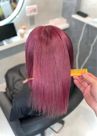 ミディアム カラー パーマ ヘアアレンジ メンズ キッズ 髪質改善SALON MIST＋所属・阪神尼崎駅徒歩2分 半個室サロン　小田稔のヘアスタイル