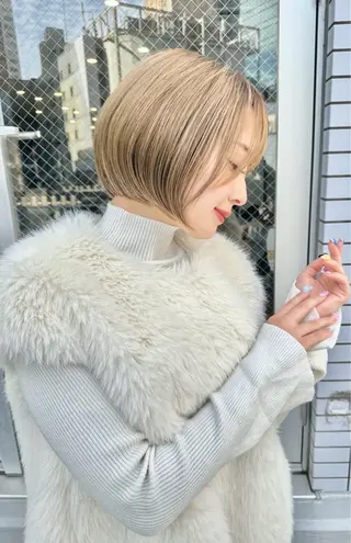 ショート HARUKI MINATO japan OSAKA所属・神田 龍のヘアスタイル