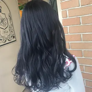 ロング カラー パーマ ヘアアレンジ メンズ キッズ ネイル マツエク・マツパ サロンドミルク 原宿のヘアスタイル