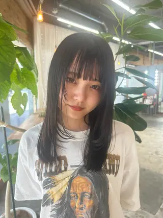 セミロング VISUALIST所属・小倉/レイヤー/ 顔周りカット/naoのヘアスタイル