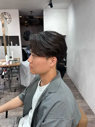 メンズ t.hair垂門真吾 曲がる縮毛矯正/ボブのヘアスタイル