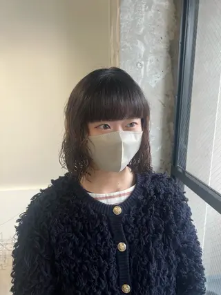 ミディアム パーマ 【NEWI】韓国ヘア 🇰🇷Honokaのヘアスタイル