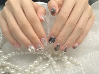 ネイル ☁️Minmin Tsuki💙🩵のネイルデザイン