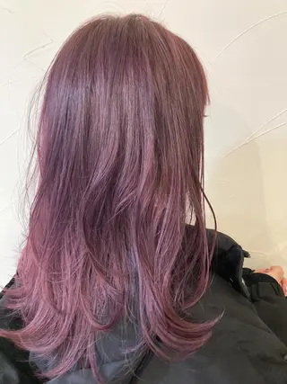 セミロング カラー 樋野 亮のヘアスタイル