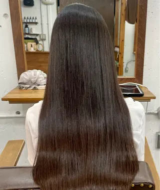 ロング パーマ Ricca所属・Hina🧵/恵比寿 中目黒/透明感カラーのヘアスタイル