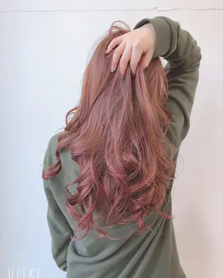 ロング カラー パーマ ヘアアレンジ メンズ 川上 有香のヘアスタイル