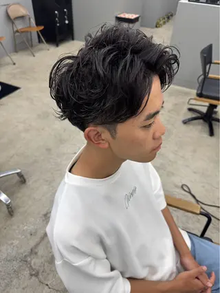 ショート パーマ メンズ メンズ専門サロン wokeのヘアスタイル