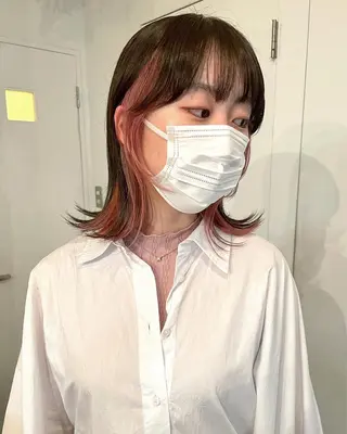 ミディアム カラー Masena所属・💎韓国風レイヤー /ボブ💎Namiのヘアスタイル