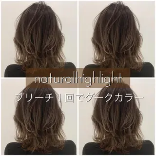 ミディアム カラー ヘアアレンジ 指名支持率NO.1 スタイリストのヘアスタイル