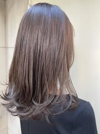 ロング カラー サイエンスアクア/艶 髪/レイヤー/清水のヘアスタイル