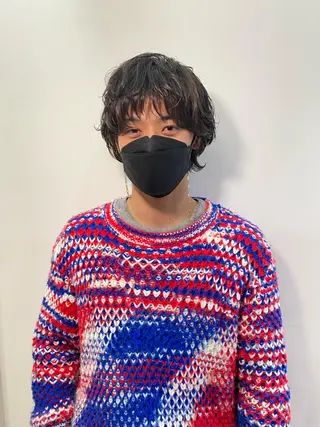 ショート 似合わせカット /パーマ岡本淳平のヘアスタイル