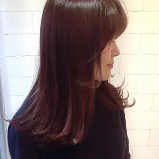 カラー 🌹ハッシュカット、 レイヤー韓国ヘア🌹のヘアスタイル