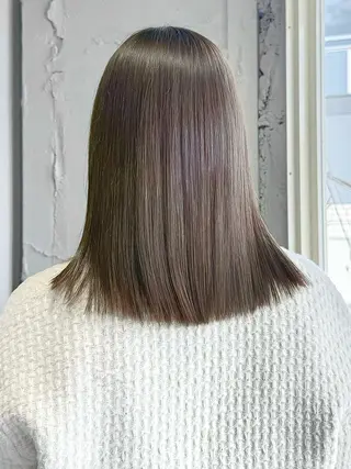 ミディアム カラー RIN 中明度韓国ヘアのヘアスタイル