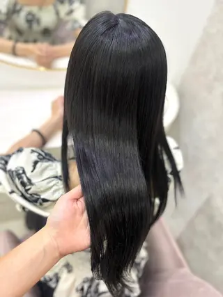 ロング カラー 💘Kurea💘 艶髪/韓国/暗髪のヘアスタイル