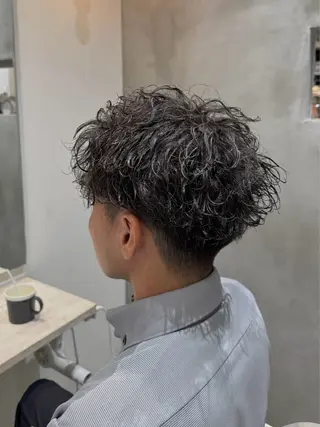 パーマ メンズ ほの カラー特化/ ブリーチ/ボブのヘアスタイル