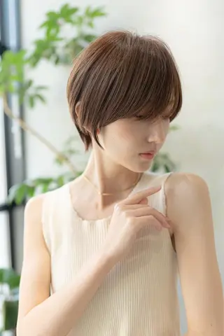 ショート カラー 韓国レイヤー🇰🇷 韓国研修◎渋谷カイトのヘアスタイル