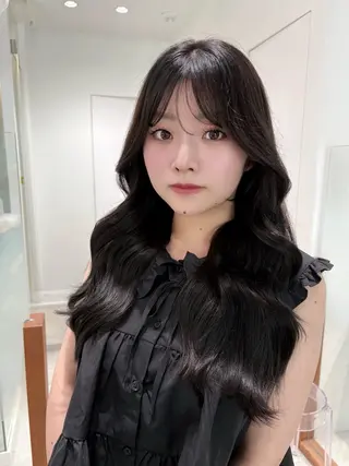 ロング カラー 🎀優姫 🎀  韓国レイヤーのヘアスタイル